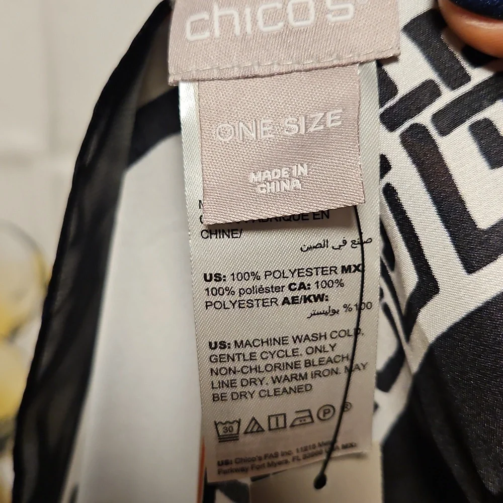 Chico's Beautiful Floral Print Scarf
